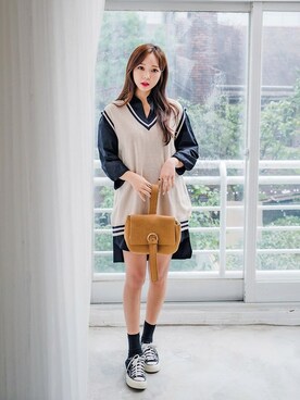 「fd style（エフディ スタイル）のアイテム」を使った、envylookさん（レディース・165cm）の秋コーディネート