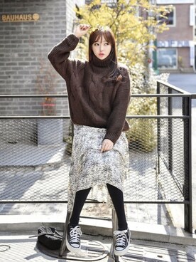 「fd style（エフディ スタイル）のアイテム」を使った、envylookさん（レディース・165cm）の秋コーディネート