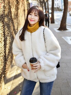 「fd style（エフディ スタイル）のアイテム（その他アウター）」を使った、envylookさん（レディース・165cm）の秋コーディネート