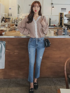 「fd style（エフディ スタイル）のアイテム（パンツ）」を使った、envylookさん（レディース・165cm）の冬コーディネート