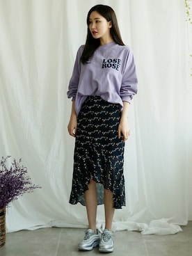 「アイテム（スカート、その他）」を使った、envylookさん（レディース・160cm）の冬コーディネート