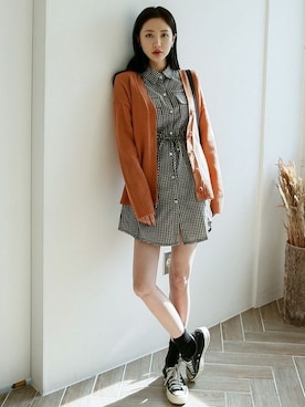「シャツワンピース」｜envylookさん（レディース・160cm）の春コーディネート
