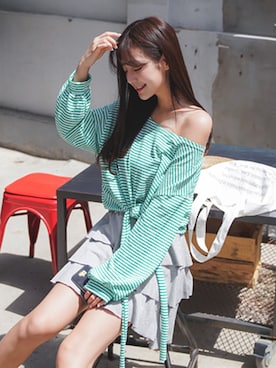 「ティアードスカート」｜envylookさん（レディース・165cm）の春コーディネート