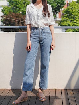 「fd style（エフディ スタイル）のアイテム（パンツ）」を使った、envylookさん（レディース・165cm）の夏コーディネート