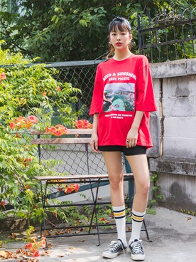 「fd style（エフディ スタイル）のアイテム」を使った、envylookさん（レディース・165cm）の夏コーディネート