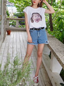 「fd style（エフディ スタイル）のアイテム（パンツ）」を使った、envylookさん（レディース・165cm）の夏コーディネート