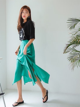 「fd style（エフディ スタイル）のアイテム」を使った、envylookさん（レディース・165cm）の夏コーディネート