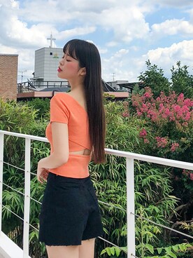 「fd style（エフディ スタイル）のアイテム（パンツ）」を使った、envylookさん（レディース・165cm）の夏コーディネート