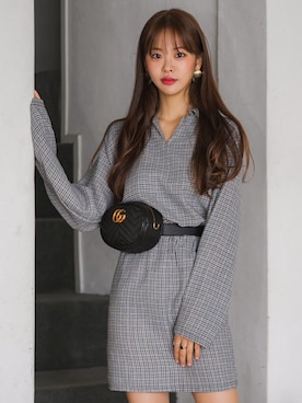 「fd style（エフディ スタイル）のアイテム（セットアップ）」を使った、envylookさん（レディース・165cm）の秋コーディネート