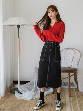 「fd style（エフディ スタイル）のアイテム」を使った、envylookさん（レディース・165cm）の秋コーディネート