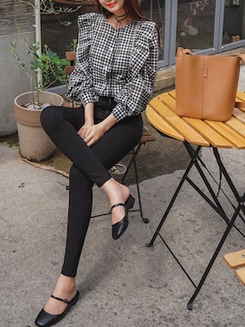 「fd style（エフディ スタイル）のアイテム（パンツ）」を使った、envylookさん（レディース・165cm）の秋コーディネート