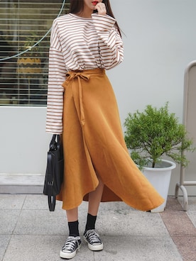 「fd style（エフディ スタイル）のアイテム」を使った、envylookさん（レディース・165cm）の秋コーディネート