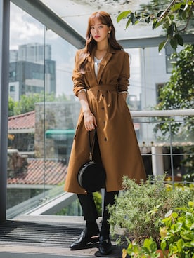 「ダメージスキニー」｜envylookさん（レディース・165cm）の秋コーディネート
