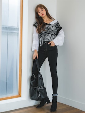 「fd style（エフディ スタイル）のアイテム（パンツ）」を使った、envylookさん（レディース・165cm）の秋コーディネート