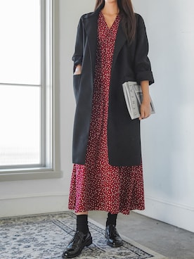 「fd style（エフディ スタイル）のアイテム（モッズコート）」を使った、envylookさん（レディース・165cm）の秋コーディネート