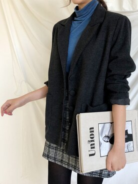 「fd style（エフディ スタイル）のアイテム（ジャケット/アウター）」を使った、envylookさん（レディース・165cm）の秋コーディネート