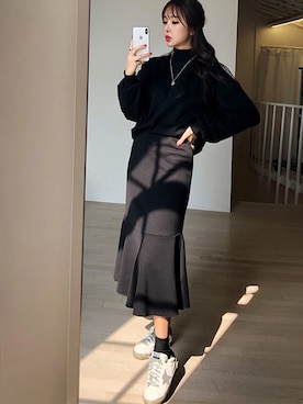 「fd style（エフディ スタイル）のアイテム（ジャケット/アウター）」を使った、envylookさん（レディース・165cm）の秋コーディネート