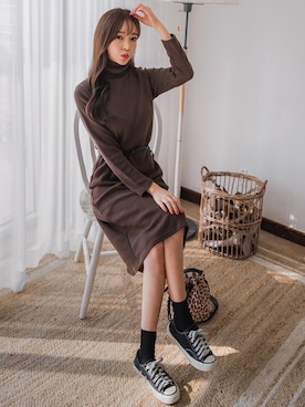 「fd style（エフディ スタイル）のアイテム」を使った、envylookさん（レディース・165cm）の秋コーディネート