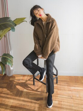 「fd style（エフディ スタイル）のアイテム（その他アウター）」を使った、envylookさん（レディース・165cm）の秋コーディネート
