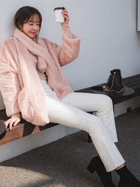 「fd style（エフディ スタイル）のアイテム（ジャケット/アウター）」を使った、envylookさん（レディース・165cm）の秋コーディネート