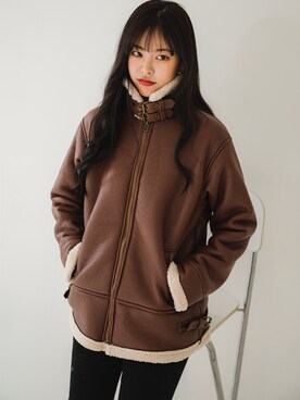 「fd style（エフディ スタイル）のアイテム（ジャケット/アウター）」を使った、envylookさん（レディース・165cm）の秋コーディネート