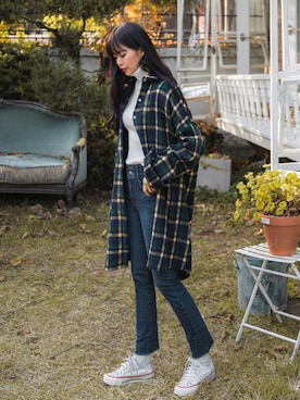 「fd style（エフディ スタイル）のアイテム（パンツ）」を使った、envylookさん（レディース・165cm）の秋コーディネート