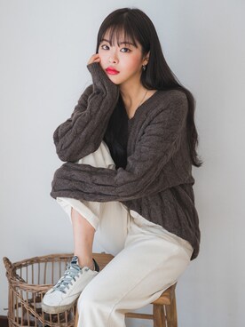 「fd style（エフディ スタイル）のアイテム」を使った、envylookさん（レディース・165cm）の秋コーディネート