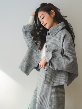 「秋冬」｜「アイテム（セットアップ）」を使った、envylookさん（レディース・165cm）の秋コーディネート