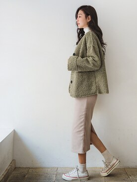 「fd style（エフディ スタイル）のアイテム（ジャケット/アウター）」を使った、envylookさん（レディース・165cm）の秋コーディネート