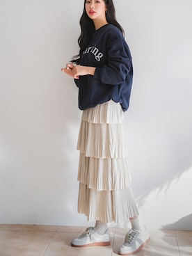 「アイテム（スウェット、その他）」を使った、envylookさん（レディース・165cm）の秋コーディネート