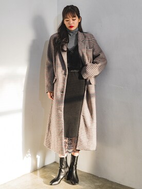 「fd style（エフディ スタイル）のアイテム（ジャケット/アウター）」を使った、envylookさん（レディース・165cm）の秋コーディネート