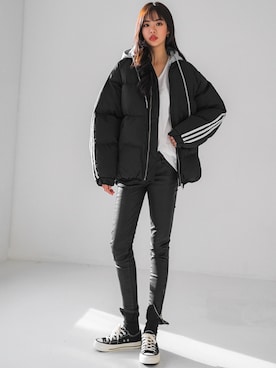 「fd style（エフディ スタイル）のアイテム（ジャケット/アウター）」を使った、envylookさん（レディース・165cm）の冬コーディネート