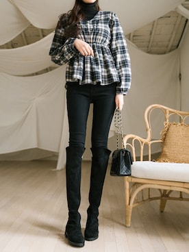 「fd style（エフディ スタイル）のアイテム（パンツ）」を使った、envylookさん（レディース・165cm）の冬コーディネート