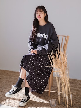 「アイテム（スウェット、その他）」を使った、envylookさん（レディース・165cm）の冬コーディネート