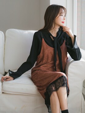 「fd style（エフディ スタイル）のアイテム」を使った、envylookさん（レディース・165cm）の冬コーディネート