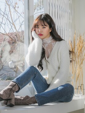 「fd style（エフディ スタイル）のアイテム」を使った、envylookさん（レディース・165cm）の冬コーディネート