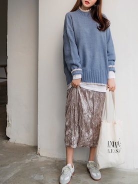 「fd style（エフディ スタイル）のアイテム」を使った、envylookさん（レディース・165cm）の冬コーディネート