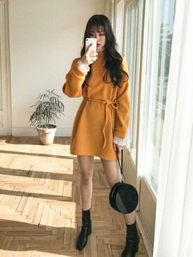 「fd style（エフディ スタイル）のアイテム」を使った、envylookさん（レディース・165cm）の冬コーディネート