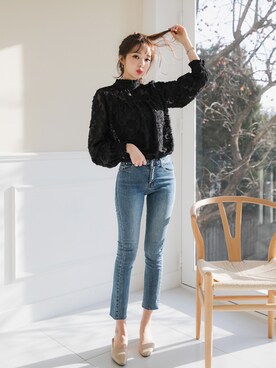 「fd style（エフディ スタイル）のアイテム（パンツ）」を使った、envylookさん（レディース・165cm）の冬コーディネート