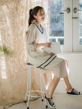 「fd style（エフディ スタイル）のアイテム」を使った、envylookさん（レディース・165cm）の冬コーディネート