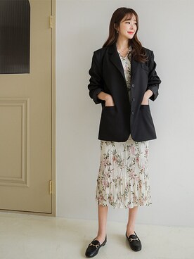 「fd style（エフディ スタイル）のアイテム（ジャケット/アウター）」を使った、envylookさん（レディース・165cm）の冬コーディネート