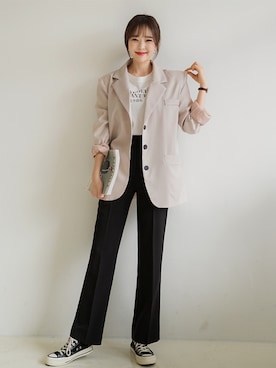 「fd style（エフディ スタイル）のアイテム（ジャケット/アウター）」を使った、envylookさん（レディース・165cm）の冬コーディネート