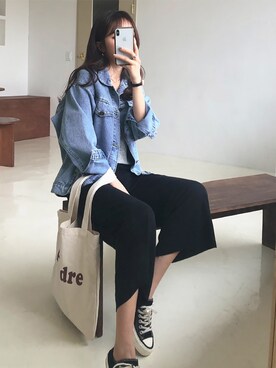 「fd style（エフディ スタイル）のアイテム（ジャケット/アウター）」を使った、envylookさん（レディース・165cm）の冬コーディネート