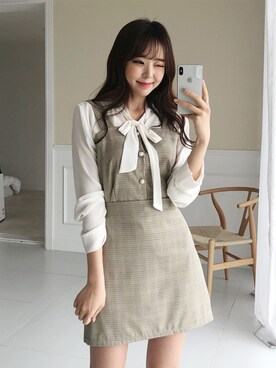 「fd style（エフディ スタイル）のアイテム（ジャケット/アウター）」を使った、envylookさん（レディース・165cm）の冬コーディネート