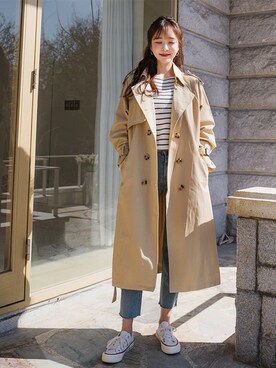 「fd style（エフディ スタイル）のアイテム（ジャケット/アウター）」を使った、envylookさん（レディース・165cm）の春コーディネート