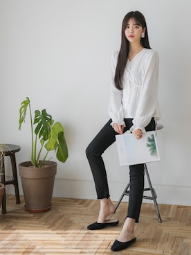 「fd style（エフディ スタイル）のアイテム（パンツ）」を使った、envylookさん（レディース・165cm）の春コーディネート