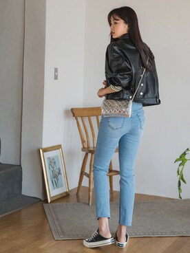 「fd style（エフディ スタイル）のアイテム（ジャケット/アウター）」を使った、envylookさん（レディース・165cm）の春コーディネート