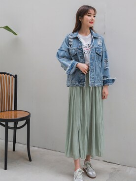 「fd style（エフディ スタイル）のアイテム（ジャケット/アウター）」を使った、envylookさん（レディース・165cm）の春コーディネート