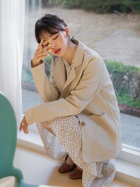 「fd style（エフディ スタイル）のアイテム（ジャケット/アウター）」を使った、envylookさん（レディース・165cm）の春コーディネート