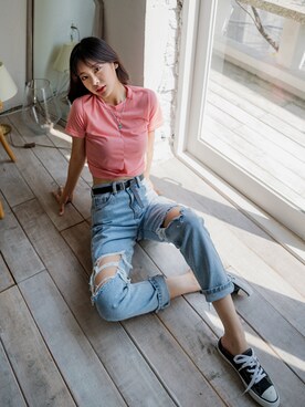 「fd style（エフディ スタイル）のアイテム」を使った、envylookさん（レディース・165cm）の春コーディネート